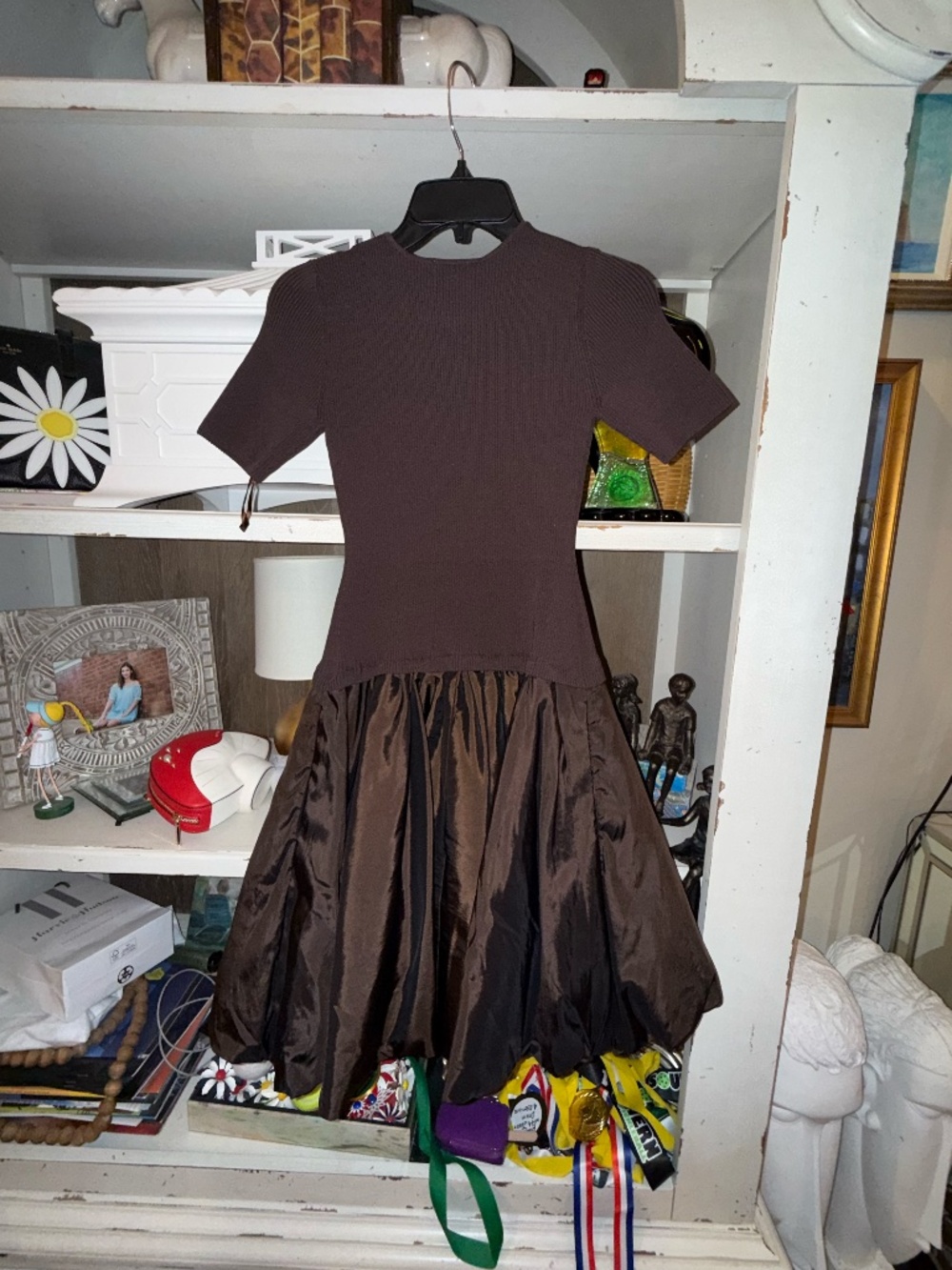 Antonio Melani size XS ribbed chocolate Nikki dress nwt - Picture 5 of 5
